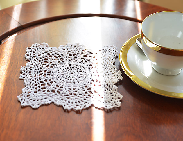 Crochet Square Placemat And Square Doilies